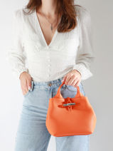 Longchamp Le roseau Sac port� main Rouge-vue-porte