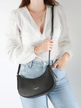 Cross Body Tas Sierra Leder Lancaster Beige sierra 1-vue-porte