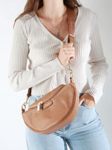 Heuptasje Leder Lancaster Beige dune 85-vue-porte