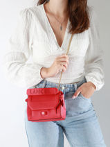 Sac � Main S Ninon Cuir Lancel Rouge ninon A09221-vue-porte