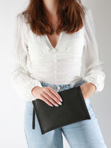 Pochette Zipp�e Jour Cuir Lancel Noir jour A13174-vue-porte