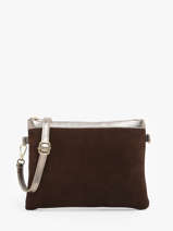 Sac Bandoulire Velvet Cuir Milano Marron velvet VE24065