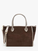 Sac  Main Velvet Cuir Milano Marron velvet VE24062