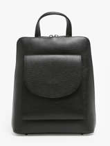 Sac  Dos Et paule Milano Noir caviar CA240615