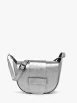 Sac Bandoulire Nine Cuir Milano Argent nine NI24064