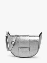 Sac Bandoulire Nine Cuir Milano Argent nine NI24065