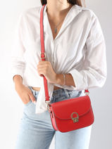 Sac Bandoulire M Altair Cuir Etrier Rouge altair EALA081M-vue-porte