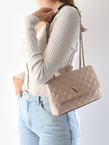 Cross Body Tas Giully Guess Beige giully QG874820-vue-porte