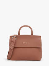 Sac Bandoulire Calie Cuir Nathan baume Marron nathan 19