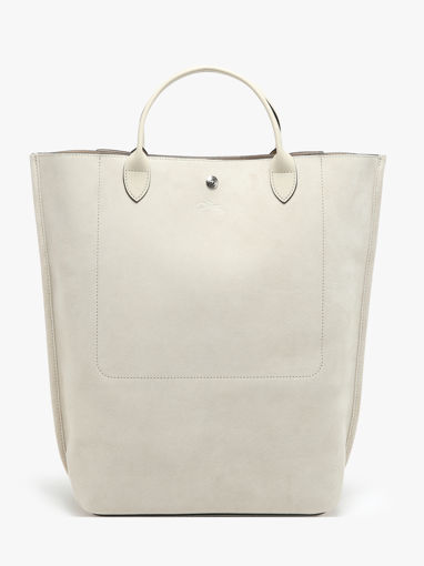 Longchamp Cabas longchamp velours Sac port main Beige