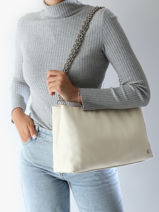 Cross Body Tas Micro Mono Gerecycleerd Polyester Calvin klein jeans Beige micro mono K612227-vue-porte