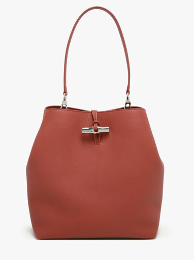 Longchamp Le roseau Schoudertas Bruin