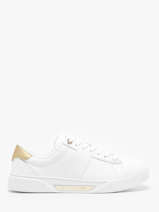 Sneakers Uit Leder Tommy hilfiger Wit women 7998YBS