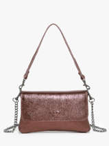 Sac Bandouli�re Nine Cuir Milano Marron nine NI24063