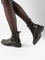 Chelsea Boots En Cuir Tamaris Noir women 41-vue-porte