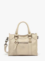 Cross Body Tas Cow Leder Basilic pepper Beige cow BCOW72