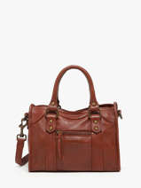 Sac Bandoulire Cow Cuir Basilic pepper Marron cow BCOW72