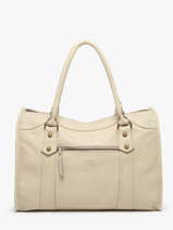 Sac Shopping  Cow Cuir Basilic pepper Beige cow BCOW31