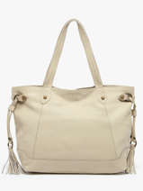 Sac Port paule Cow Cuir Basilic pepper Beige cow 155N