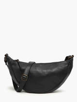 Sac Bandoulire Cow Cuir Basilic pepper Noir cow BCOW73