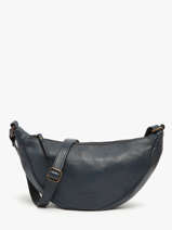 Sac Bandoulire Cow Cuir Basilic pepper Bleu cow BCOW73