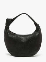 Sac Port paule Parma Cuir Basilic pepper Noir parma BPAR01