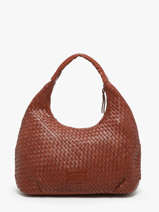Sac Port paule Parma Cuir Basilic pepper Marron parma BPAR02
