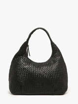 Sac Port paule Parma Cuir Basilic pepper Noir parma BPAR02
