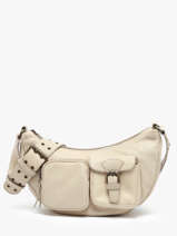 Sac Bandouli�re Cargo Cuir Basilic pepper Beige cargo BCAR04