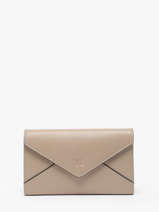 Portefeuille Enveloppe Leder Yves renard Beige enveloppe 29283