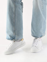 Sneakers En Cuir Tommy hilfiger Blanc women 7998YBS-vue-porte