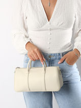 Longchamp Daylong Sac port� main Beige-vue-porte