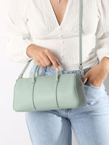 Longchamp Daylong Sac port main Bleu-vue-porte