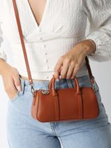 Longchamp Daylong Sac port� main Marron-vue-porte