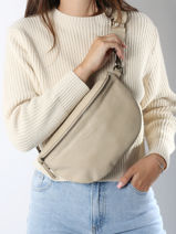 Heuptasje Cow Leder Basilic pepper Beige cow BCOW54-vue-porte