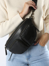Sac Banane Cargo Basilic pepper Noir cargo BCAR02-vue-porte