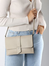 Sac Bandoulire Caviar Cuir Milano Beige caviar CA240610-vue-porte