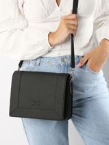 Cross Body Tas Rotterdam Leder Nathan baume Zwart mondrian 3-vue-porte