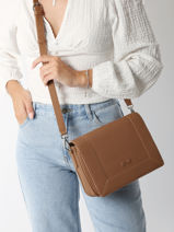 Sac Bandouli�re Rotterdam Cuir Nathan baume Marron mondrian 3-vue-porte