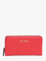 Portefeuille Ted lapidus Rouge jara TLMQ1501