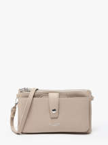 Cross Body Tas Met Kaarthouder Grained Miniprix Beige grained H6020