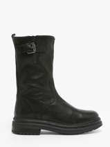 Bottines Aiko En Cuir Aliwell Noir accessoires AIKO