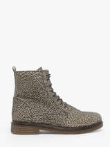 Bottines Zag En Cuir Aliwell Gris accessoires ZAG
