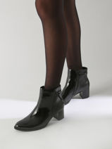 Boots  Talon En Cuir Gabor Noir women 97-vue-porte