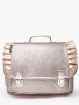 Cartable 2 Compartiments Caramel et cie Or boheme FI