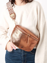 Sac Banane Miniprix Marron sangle 1-vue-porte