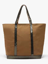Le Cabas L Zipp Paillettes Vanessa bruno Marron cabas 1V40409