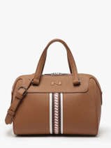 Sac Port Main Norma Signature Cuir Nathan baume Marron signature 1