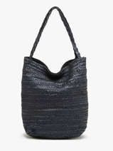 Sac Port paule Heritage Cuir Biba Bleu heritage RUB1L