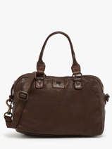 Sac Port Main Heritage Cuir Biba Marron heritage BT1